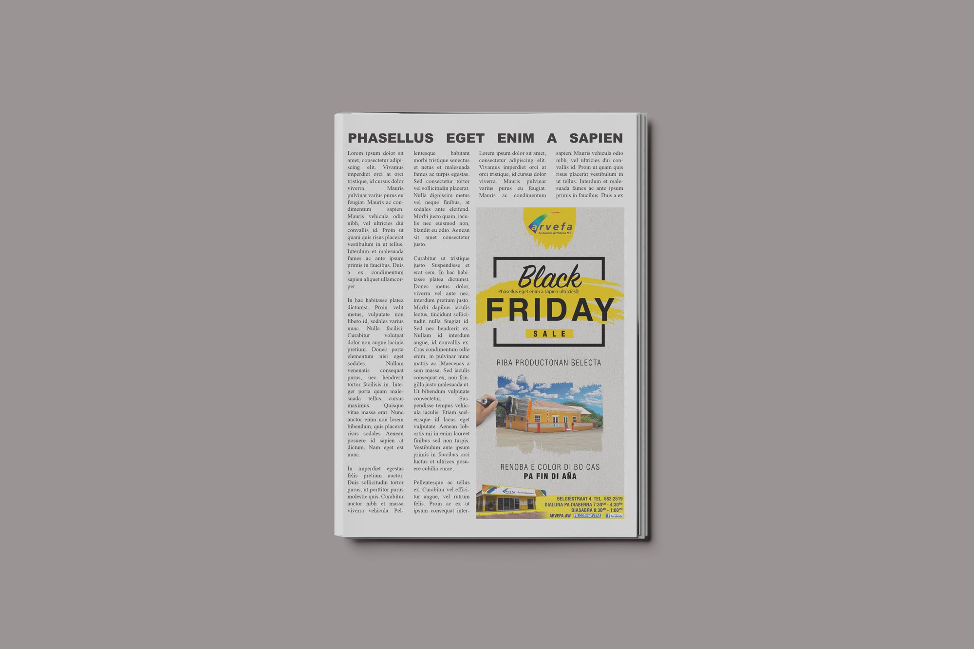 Newspaper ad
